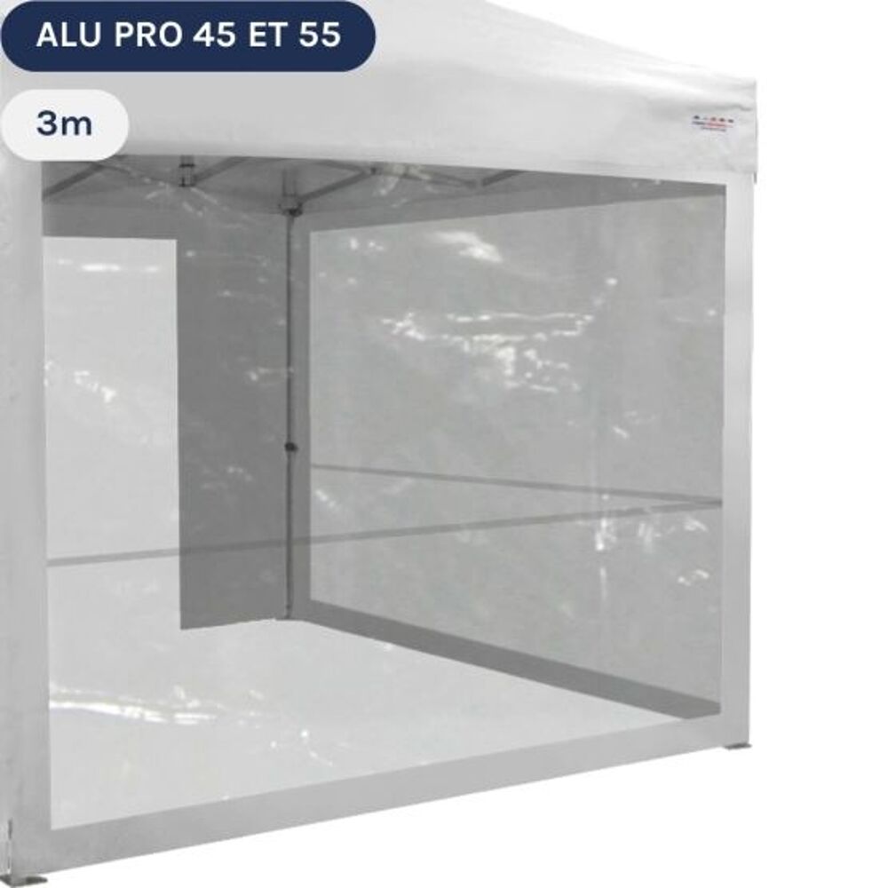 Barnum pro 3x3m transparent (type v&eacute;randa), pour vent fort Jardin