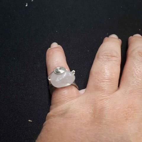 Bague T56 rose et argent 1 La Fert-sous-Jouarre (77)