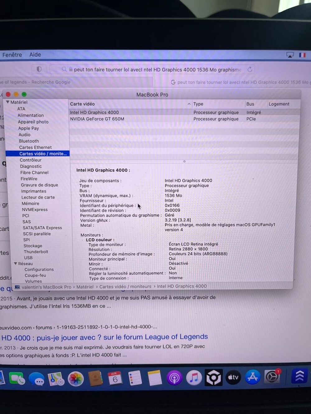 MacBook Pro Matériel informatique