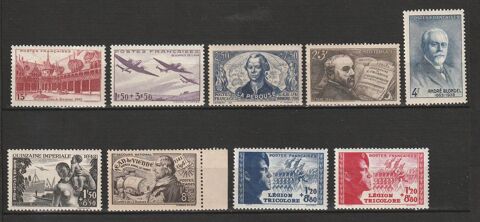 TIMBRES NEUFS** ANNEE 1942
13 Valros (34)