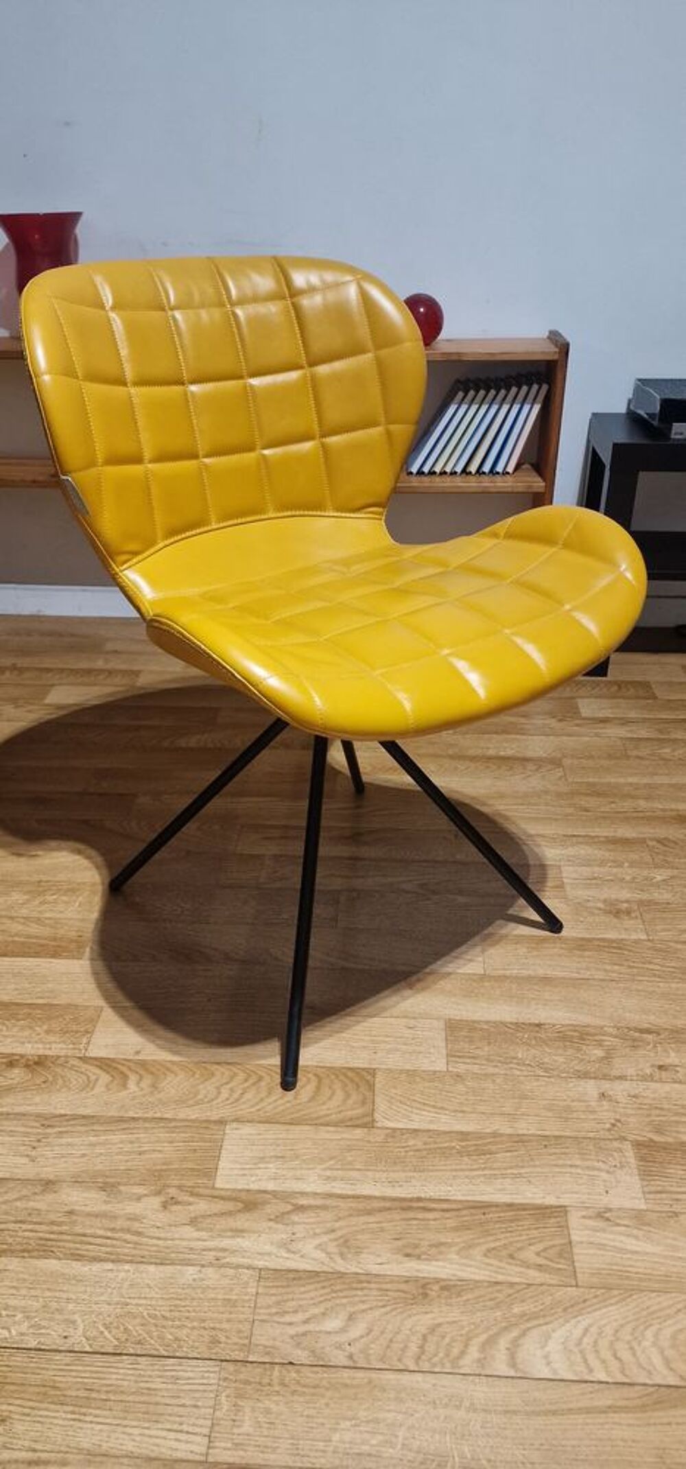 Lot de 8 Chaises Design OMG Zuiver Camel en Cuir PU Meubles