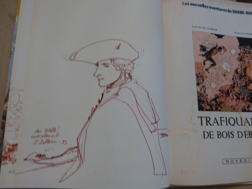BD BARBE ROUGE d&eacute;dicac&eacute;e P. PELLERIN Livres et BD