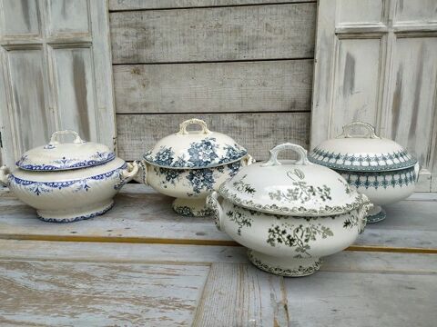 Anciennes Soupi�res Fa�ence Terre de Fer Saint-Amand Gien 1 Loches (37)