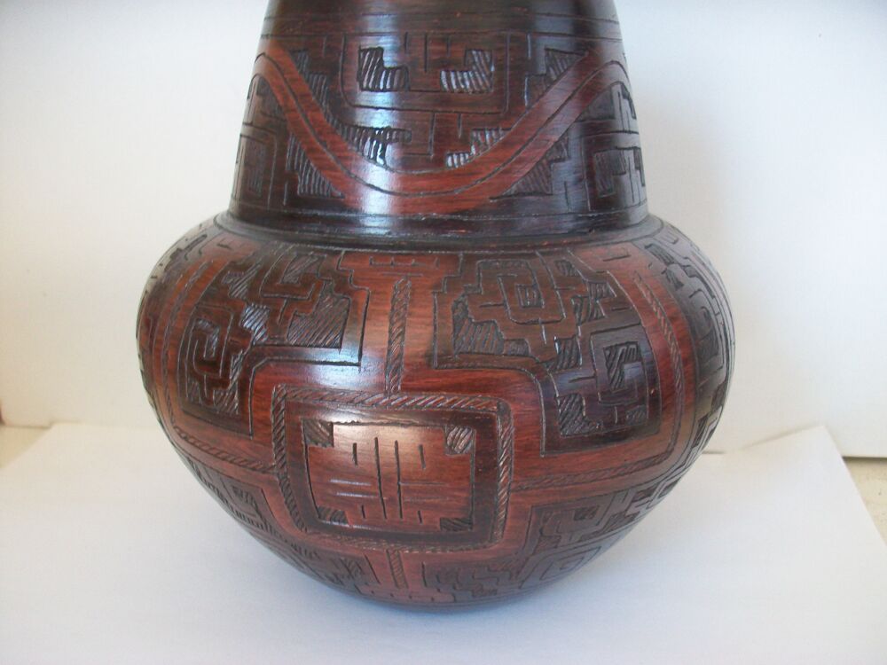 Vase pot terre cuite marron Décoration