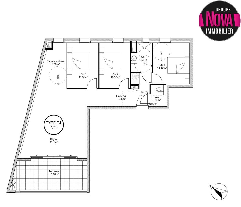 Vente Appartement APPARTEMENT CENTRE DU VILLAGE TYPE T4 Marsillargues