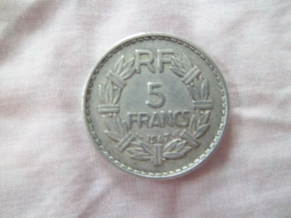 pi&eacute;ce 5 Francs - LAVRILLIER (Alu) - 1947 Tranche lisse 
