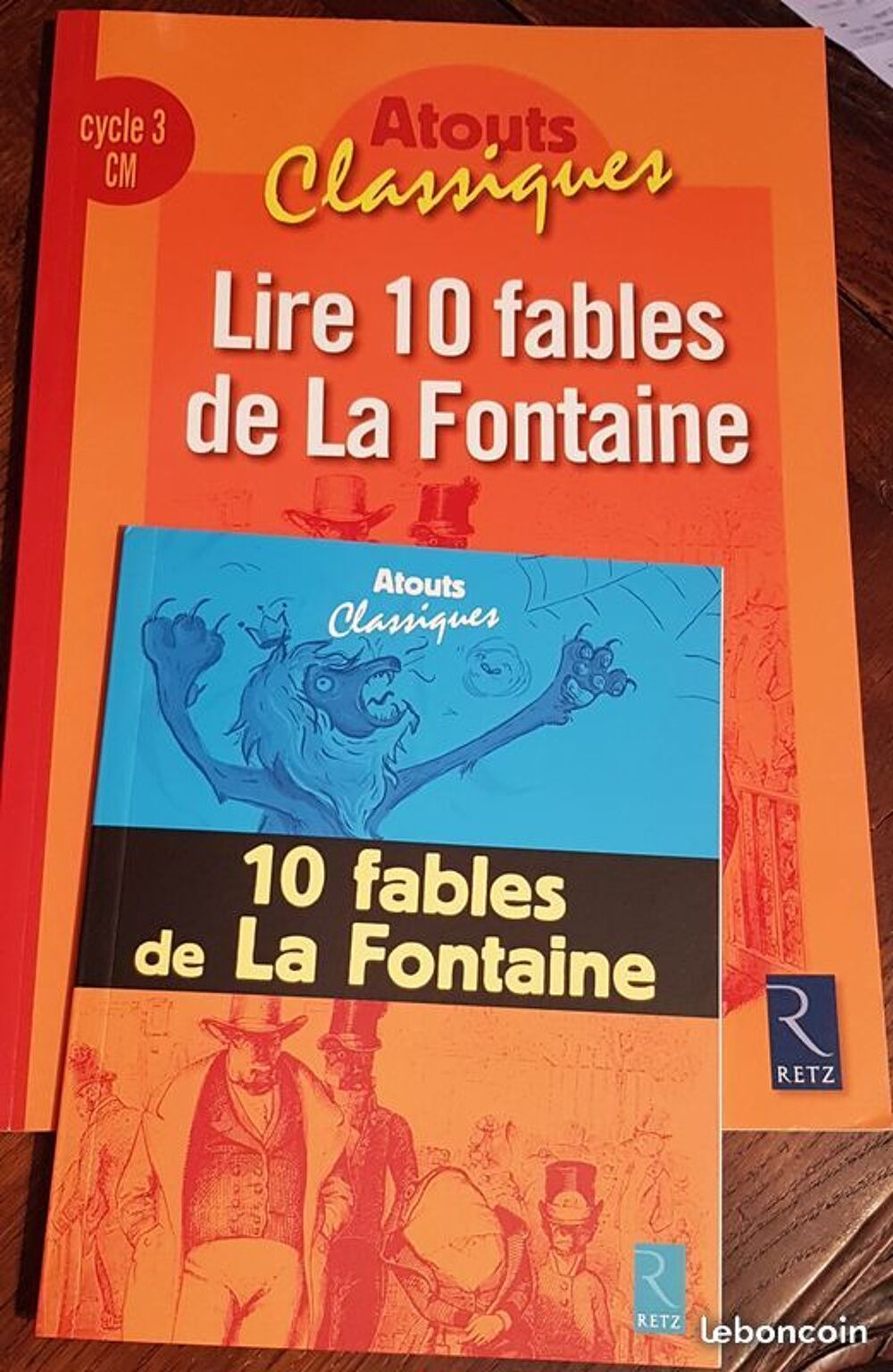 10 FABLES DE LA FONTAINE atouts classiques RETZ Livres et BD