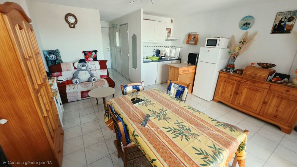 Vente Appartement LE CAP D'AGDE: 2 pièces+cabine avec GARAGE couvert et PISCINE. Loggia vitrée /Ascenseur Le cap d agde