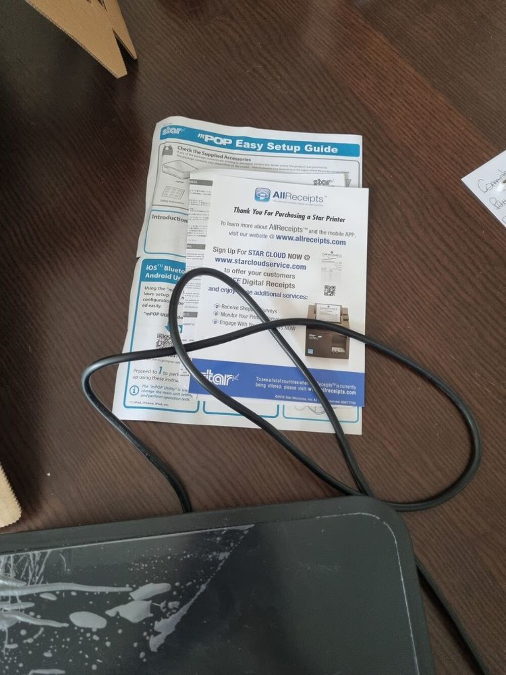   caisse bluthooth avec imprimante et tiroir caisse int�gr� 