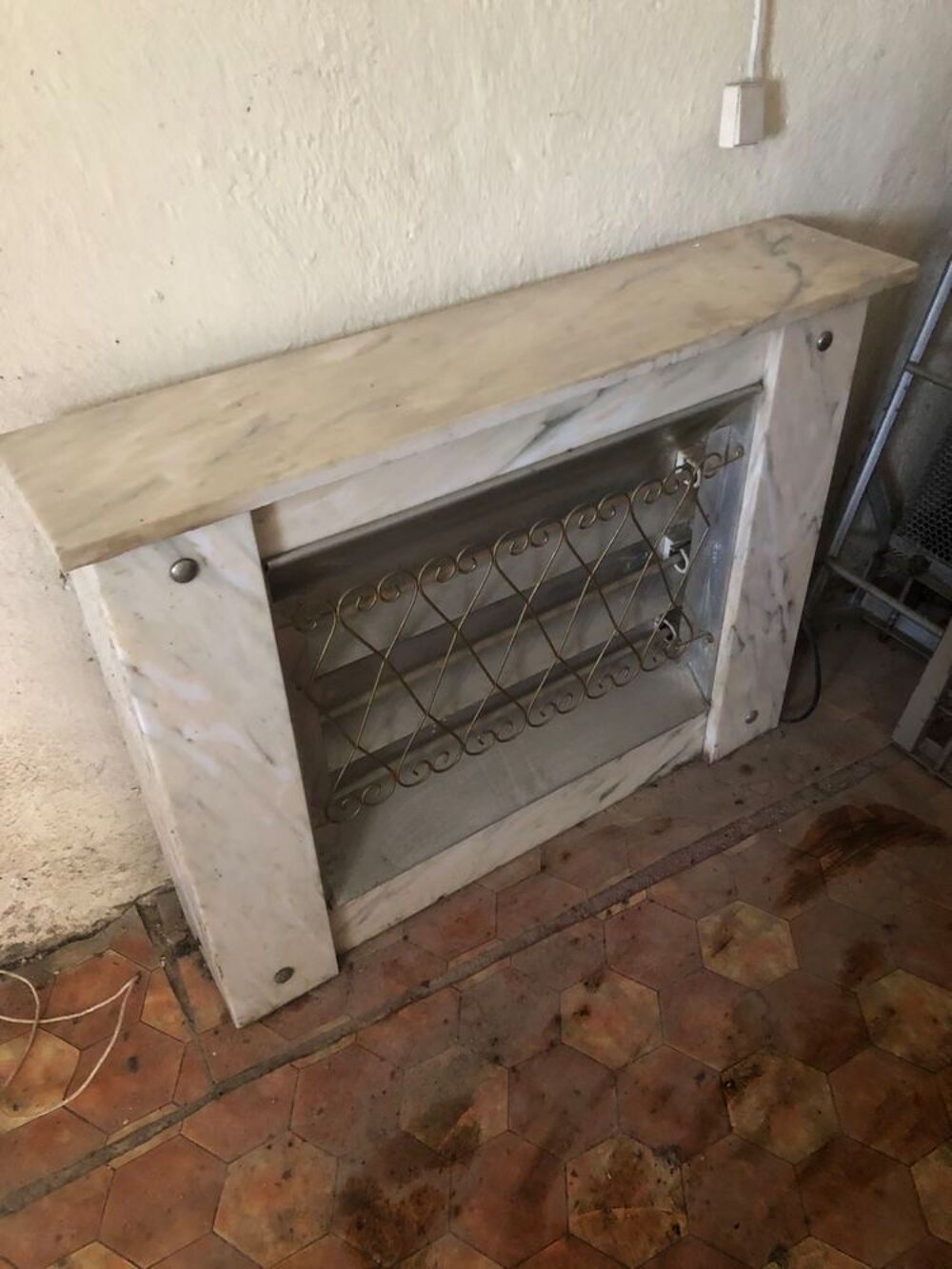 Radiateur &eacute;lectrique marbre d&eacute;co/chemin&eacute;e Bricolage