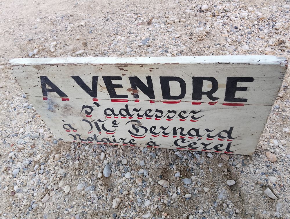 Panneau bois ancien immobilier notaire ceret Bricolage