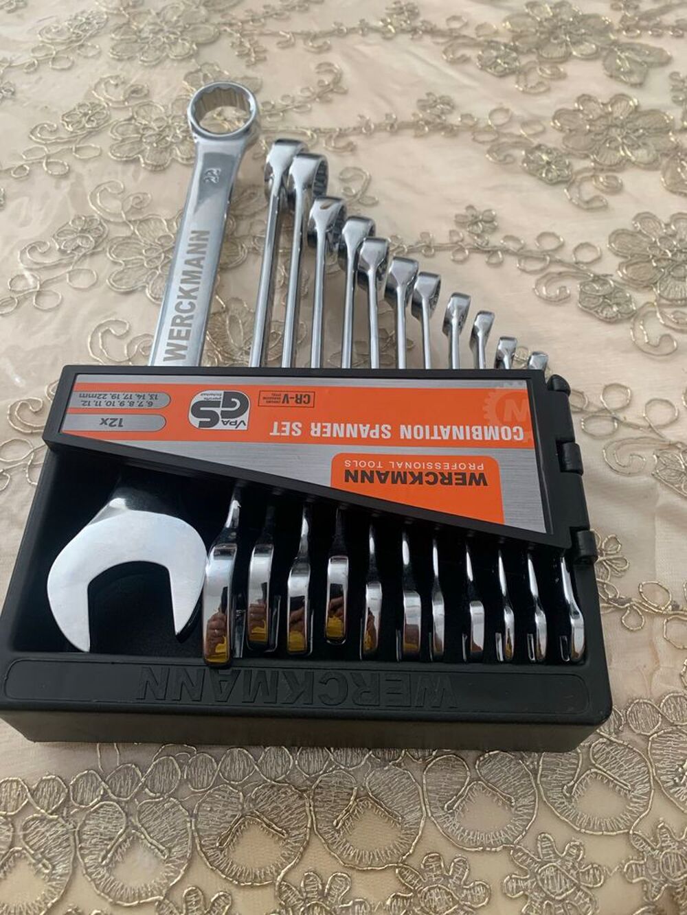 Coffret 12 cl&eacute;s mixtes Werckmann neuves 6-22mm - 1,06kg Bricolage