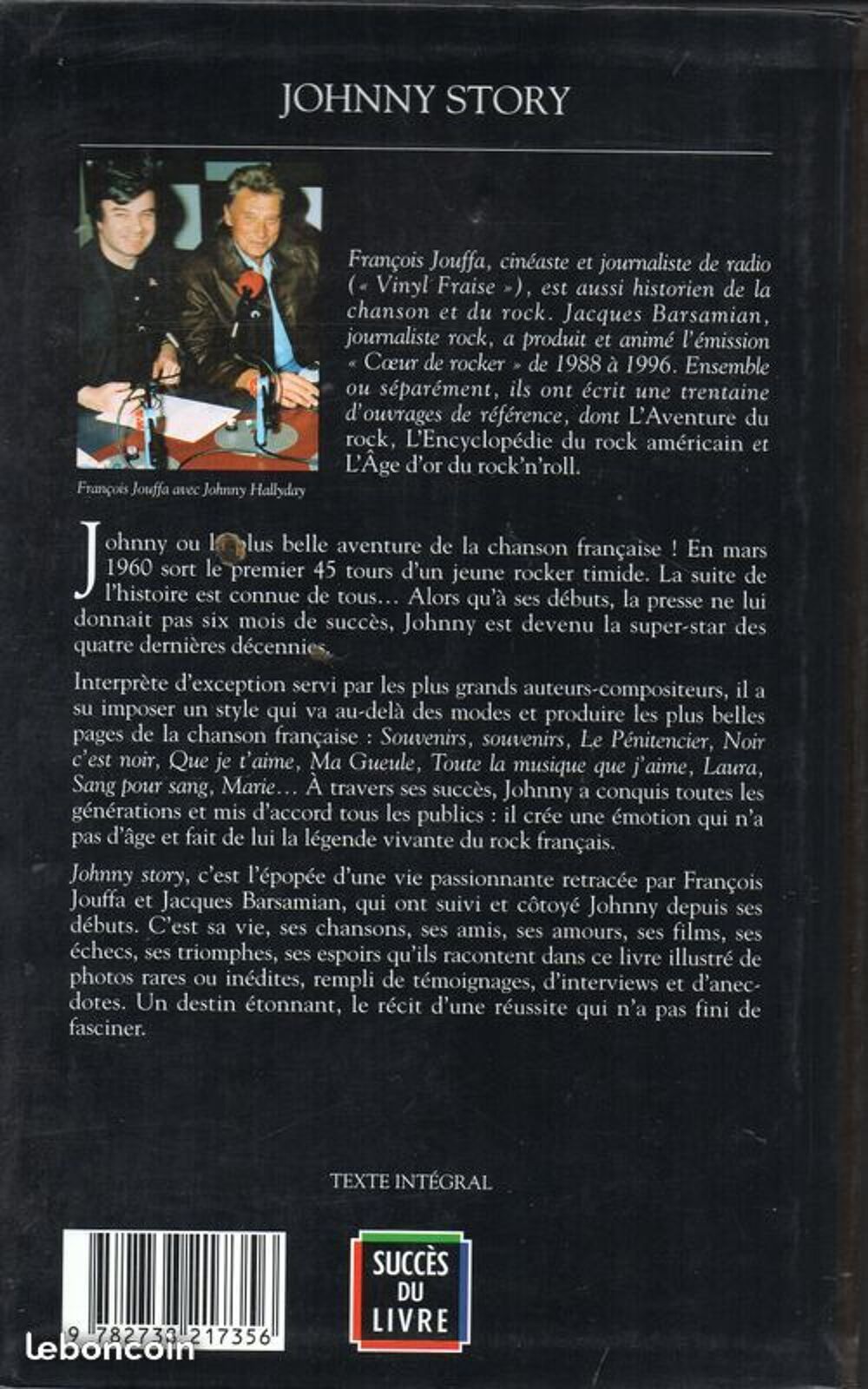 JOHNNY STORY de Fran&ccedil;ois Jouffa Jacques Barsamian Livres et BD