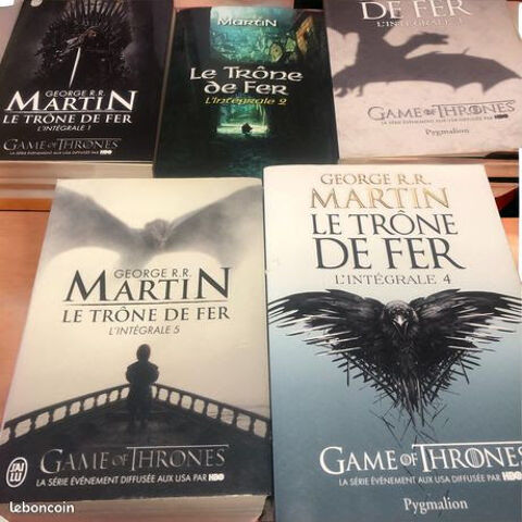 Lot de 5 livres , L e Tr�ne de Fer 35 Tours (37)