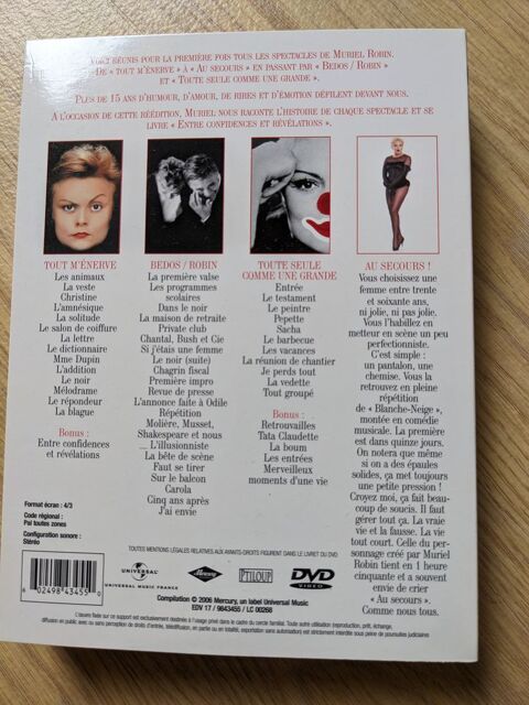 Coffret 4 DVD Muriel Robin se plie en quatre - tat neuf 5 Quimper (29)