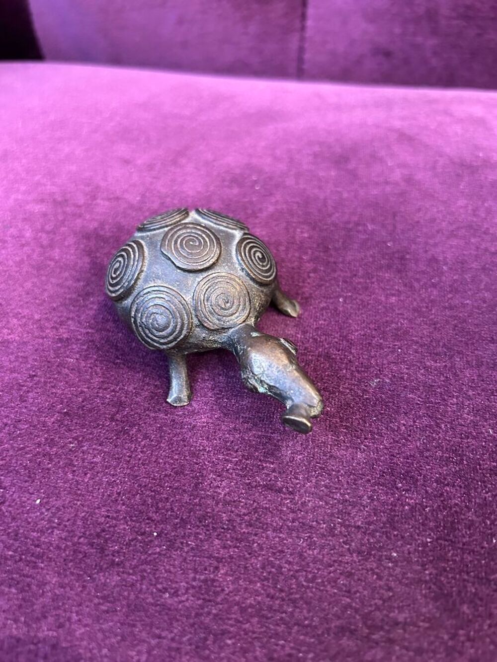 Tortue avec carapace en spirale Décoration