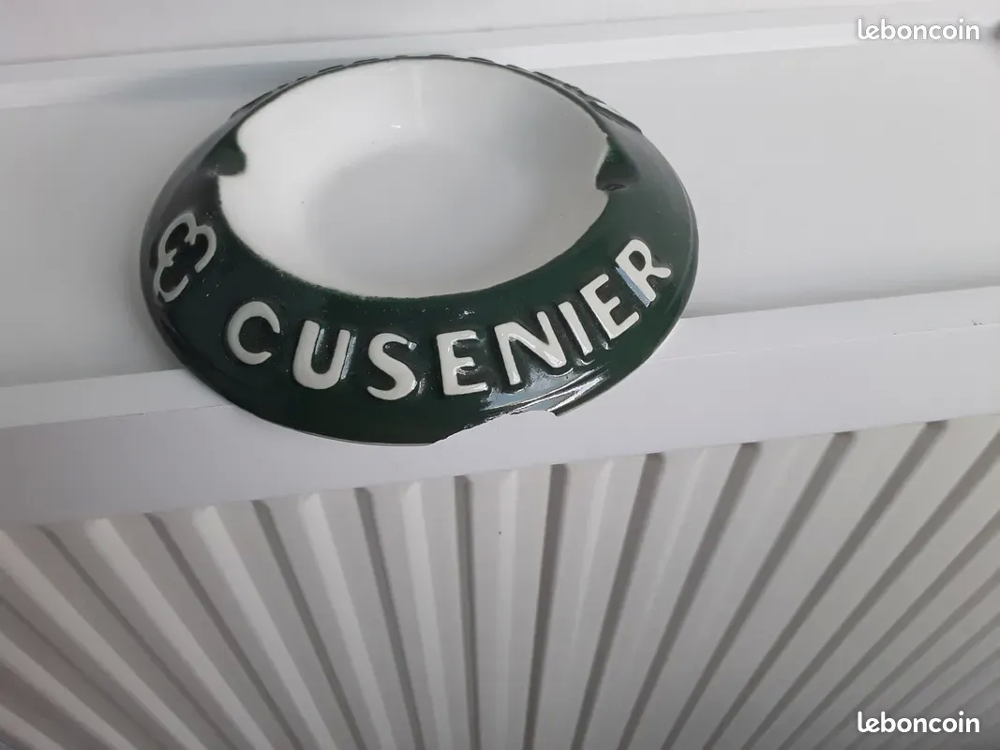 Cendrier rond vintage ancien fran&ccedil;ais "Ambassadeur Cusenier 