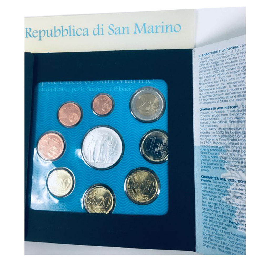 Coffret de 9 pi&egrave;ces San Marin Ann&eacute;e 2003 - 