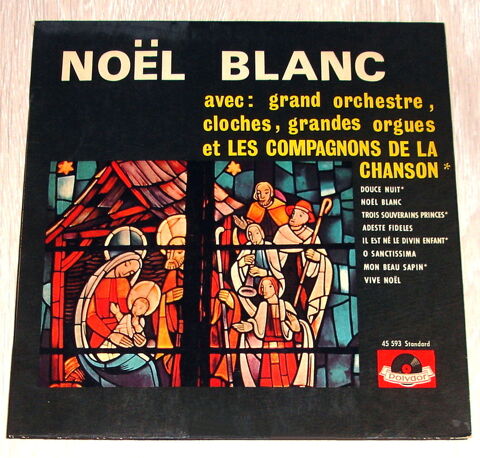 NOËL BLANC -33t/25cm- LES COMPAGNONS DE LA CHANSON / Orch. 7 Roncq (59)
