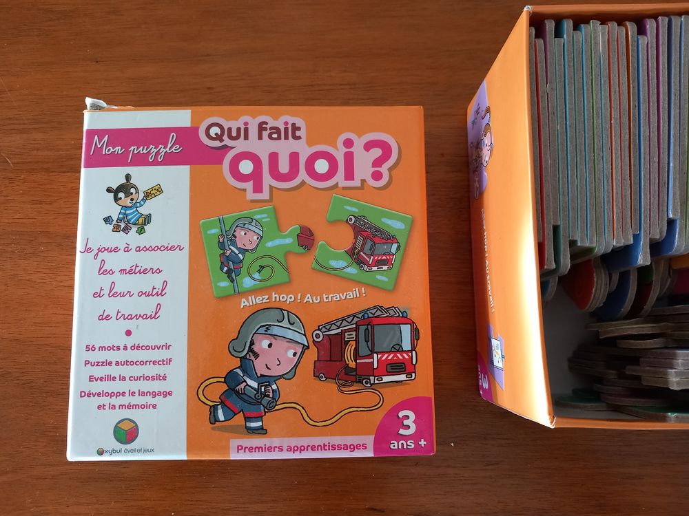 Mon puzzle Qui fait quoi OXYBUL EVEIL 3 ans et plus Jeux / jouets