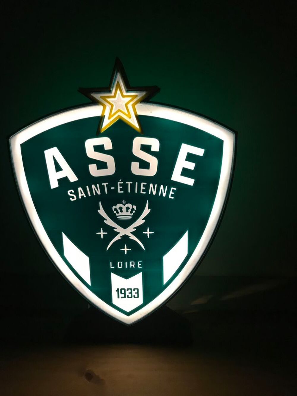 Lampe ASSE SAINT ETIENNE &eacute;clairage leds &agrave; piles Décoration