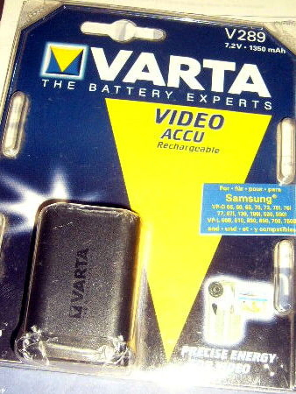 batterie varta V289 neuvecamescope samsung VP-D55 
Photos/Video/TV