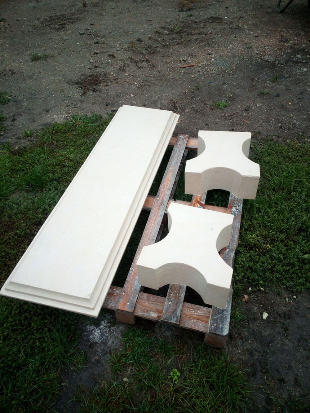 Banc en pierre dur Jardin