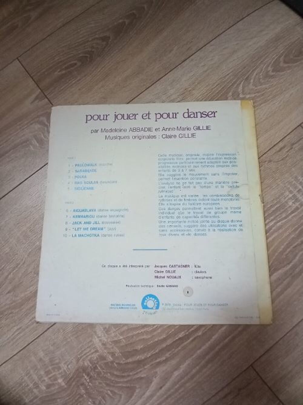 Pour jouer et pour danser par M. Abbadie et AM. Gillie vinyl CD et vinyles