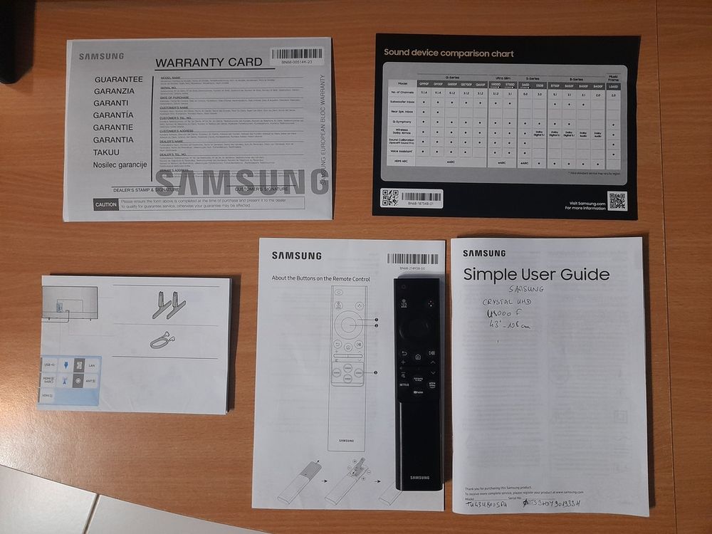 T&eacute;l&eacute;viseur LC Samsung CRYSTAL UHD LED Photos/Video/TV