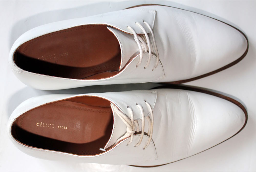 Derbies blanc CELINE par Phoebe Philo T.39 Chaussures