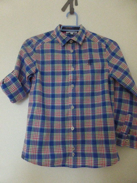 JACADI  chemise à carreaux bleue rouge vert 7 ans 7 Rueil-Malmaison (92)
