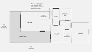  Appartement � vendre 3 pi�ces 57 m�