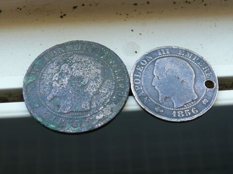 Lot de deux pi�ces Napol�on III t�te nue 6 Bordeaux (33)