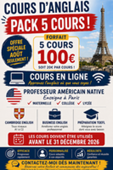   Cours d'anglais  