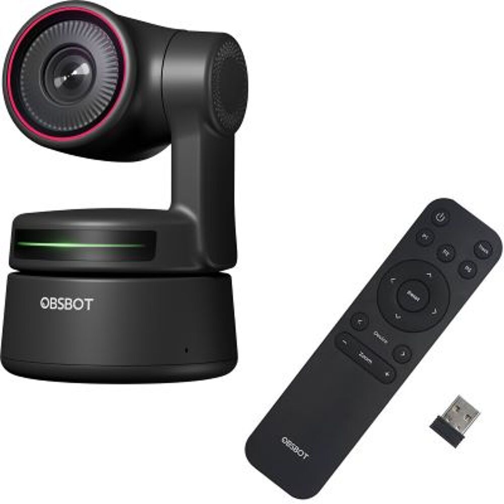 OBSBOT Tiny 4K PTZ 4K Webcam aliment&eacute;s par l'IA Photos/Video/TV