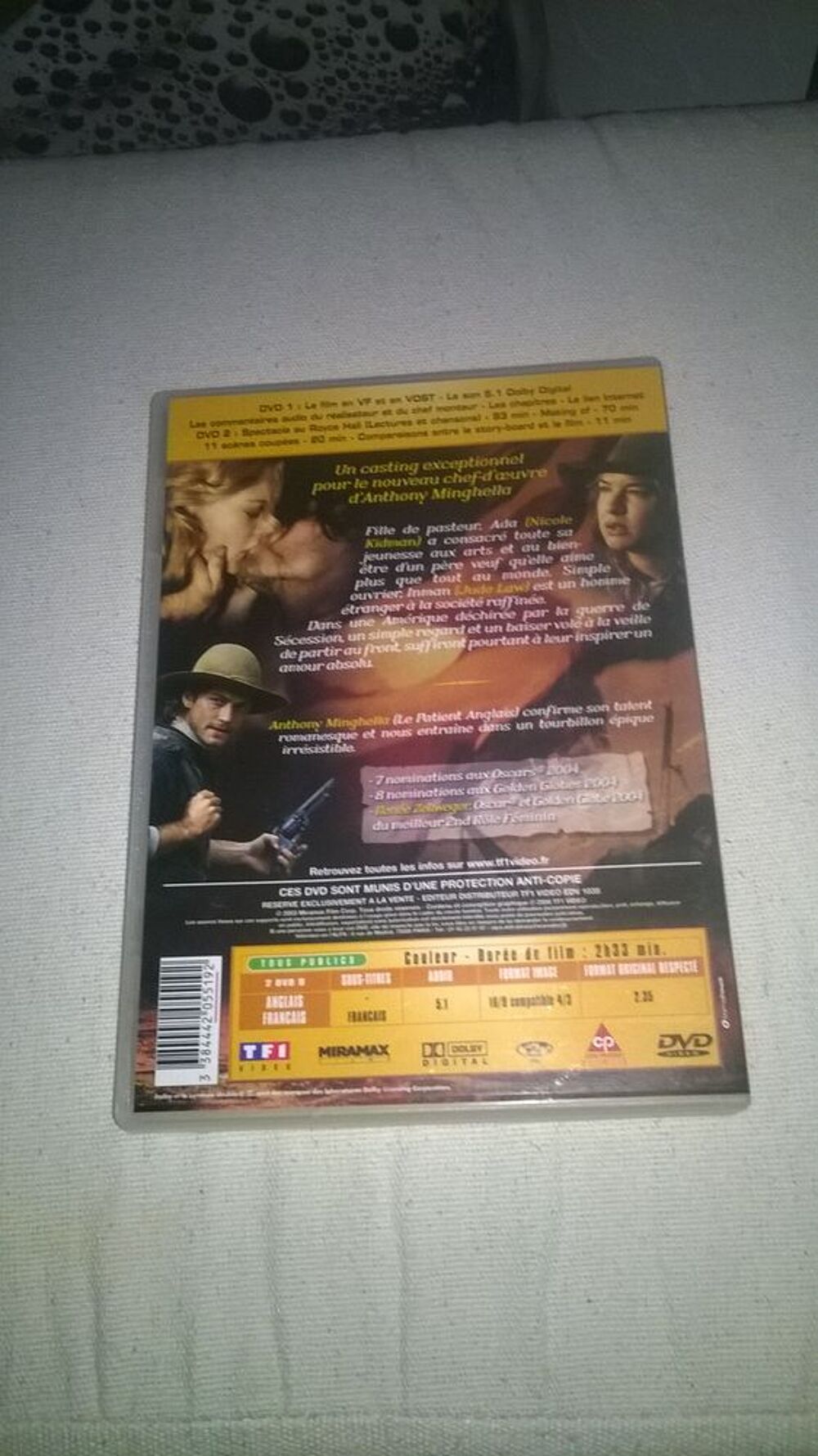 DVD Retour &agrave; Cold Mountain
Nicole Kidman
2003 DVD et blu-ray