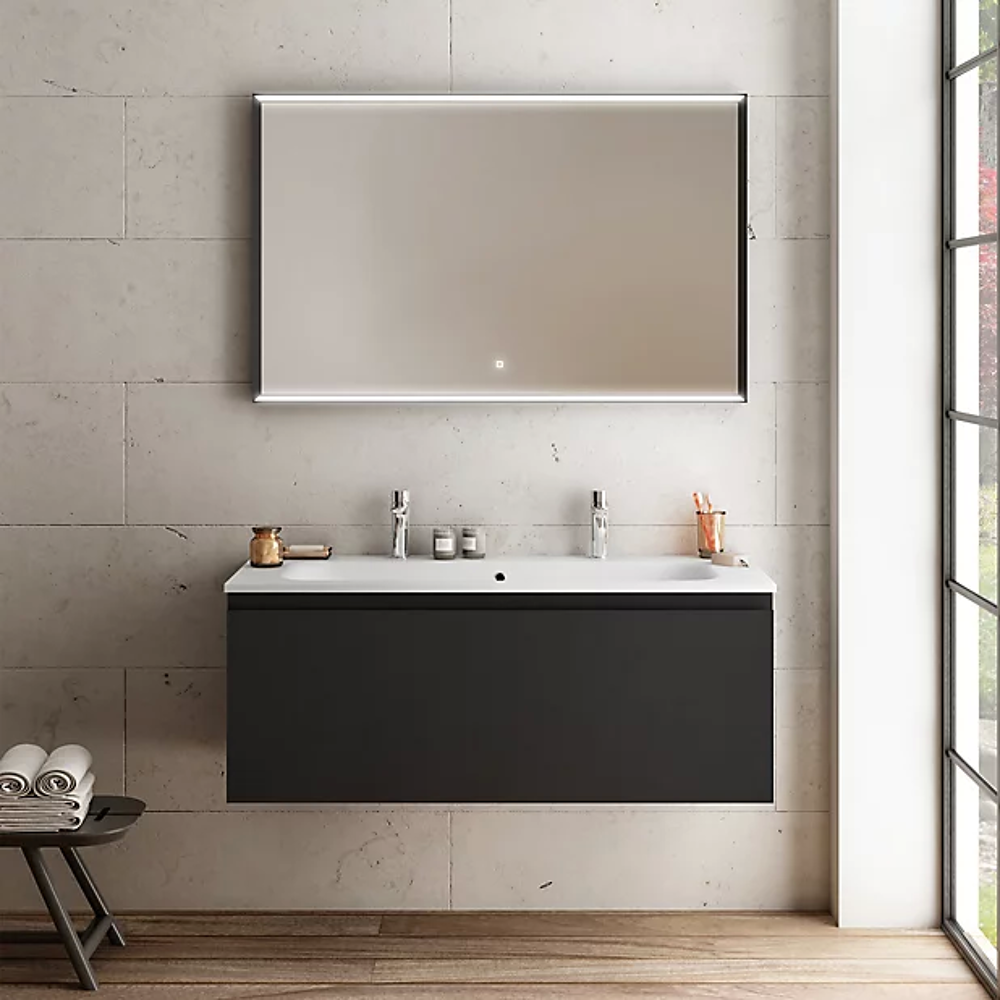 Meuble Sous Vasque - PURA noir 120 cm - Neuf et Emball&eacute; Meubles
