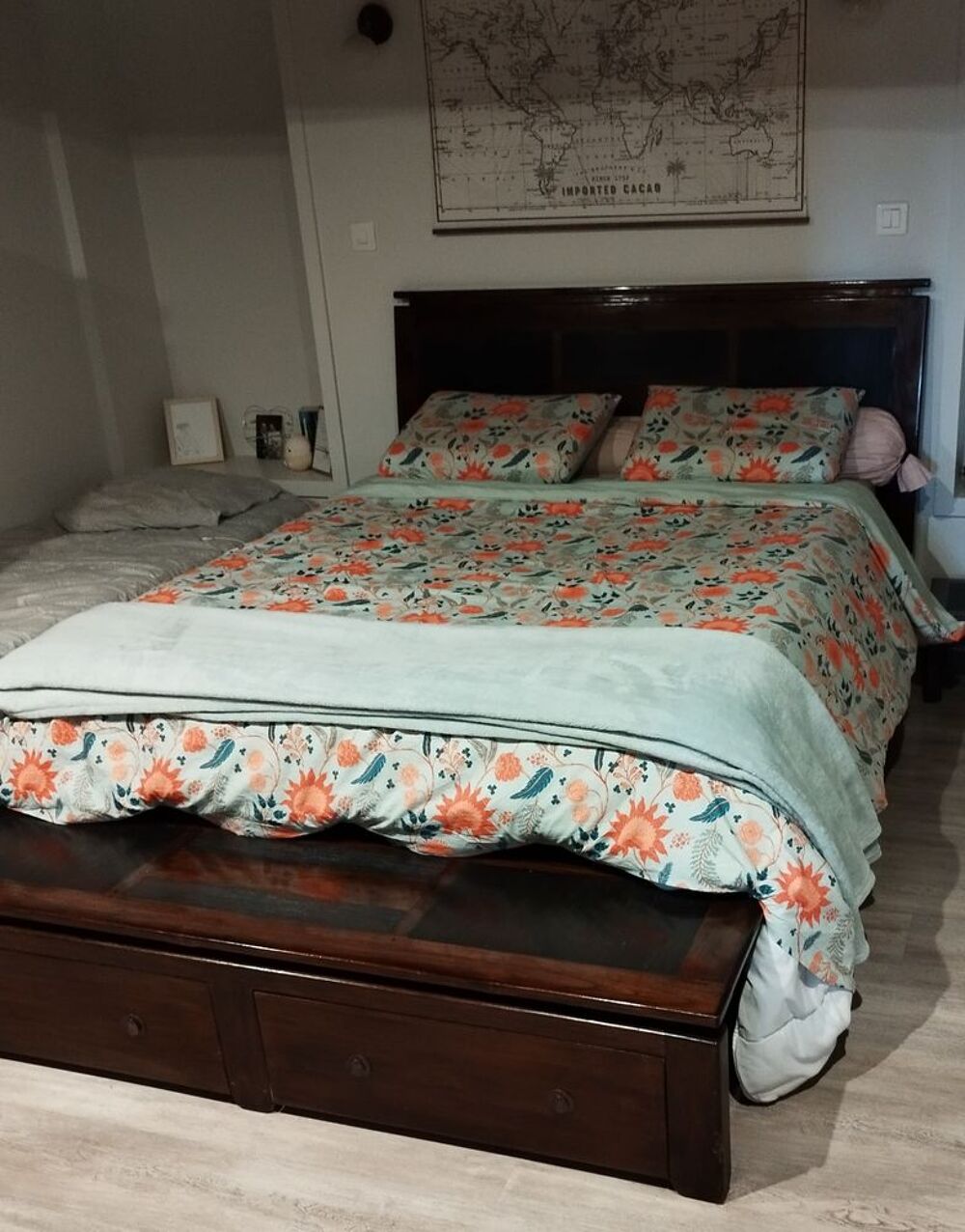 Chambre compl&egrave;te bois exotique Meubles