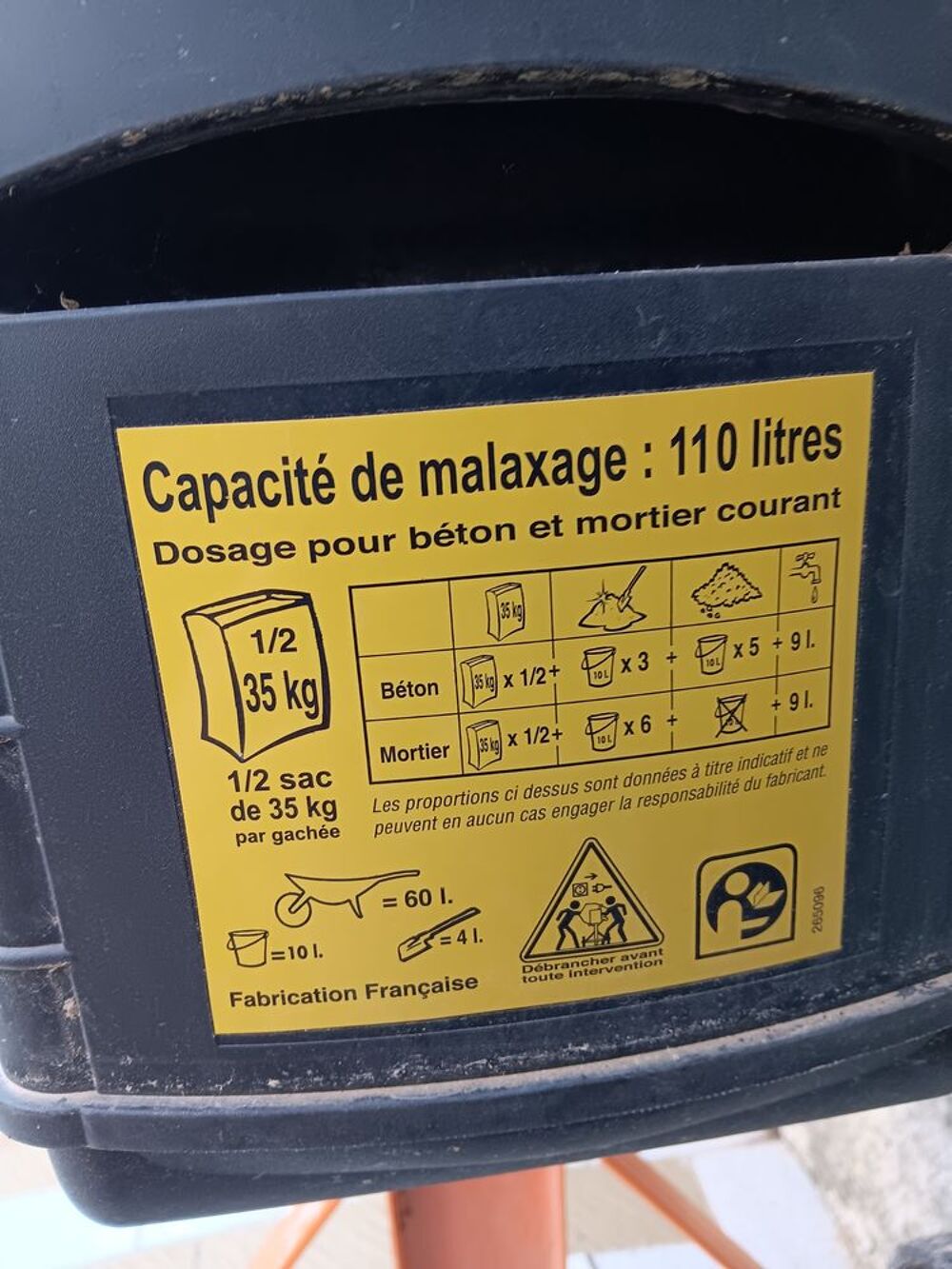 b&eacute;tonni&egrave;re Bricolage