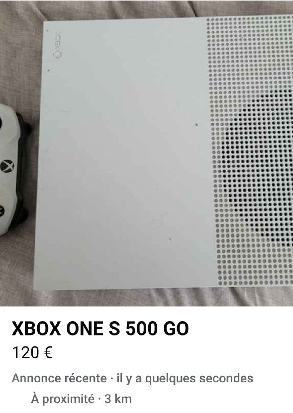 XBOX ONE S 500 GO Consoles et jeux vidéos