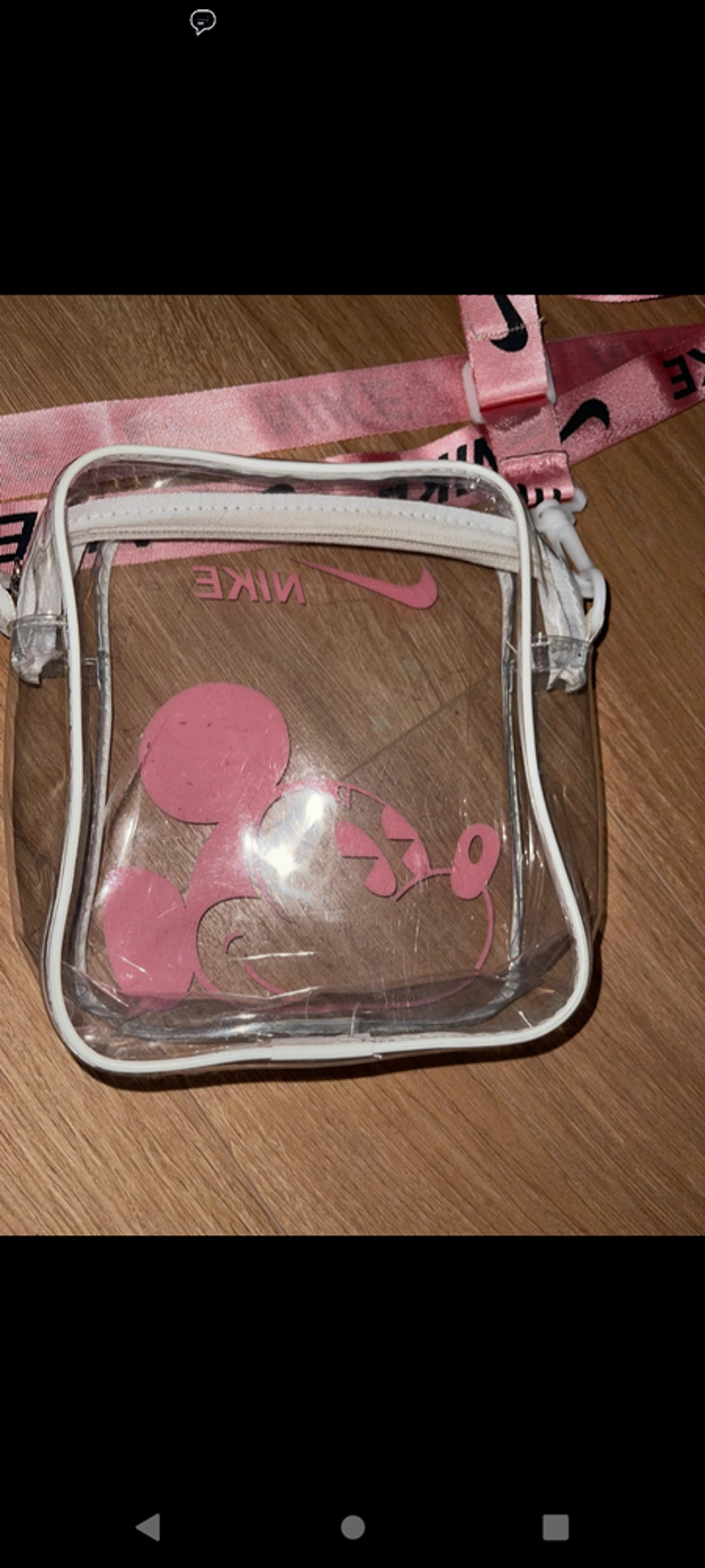 Sac Mickey Nike rare rose Maroquinerie