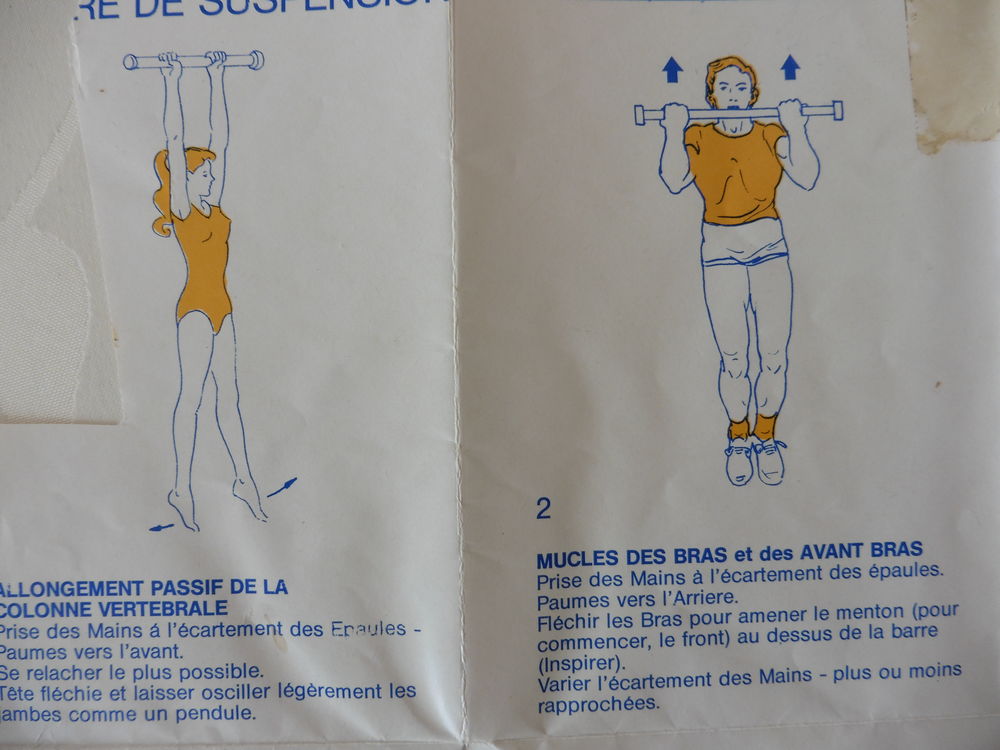 Barre de Traction Sport avec notice Longueur maxi 92 cm Long Sports