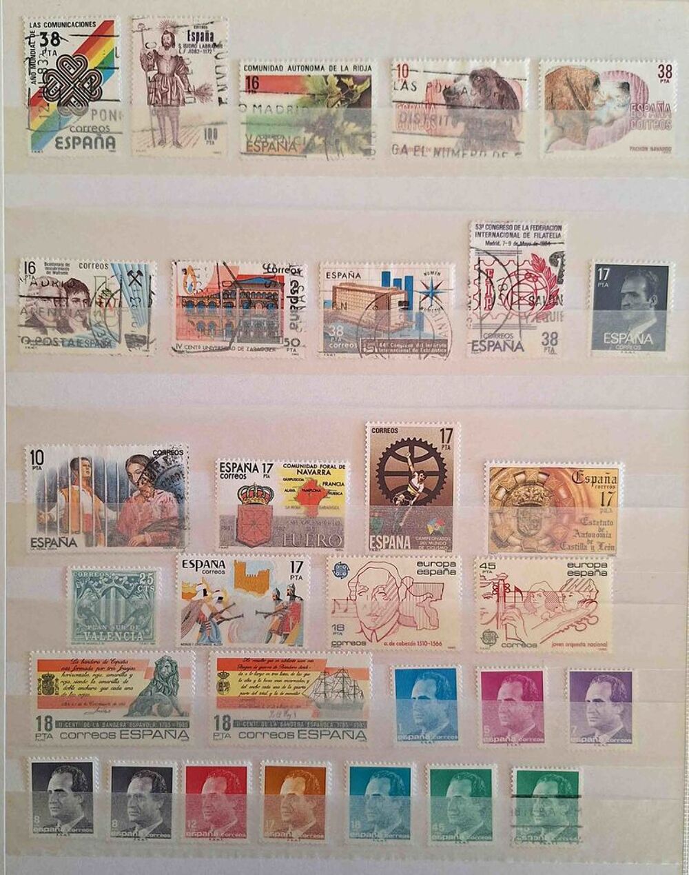 S&eacute;rie de timbres de collection d'Espagne bis 