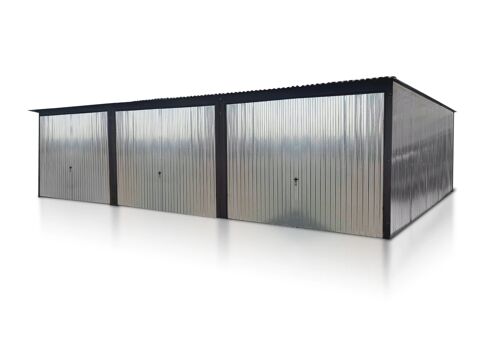 Garage en tôle triple 9×5 m Monopente Galvanisé Courbevoie (92)