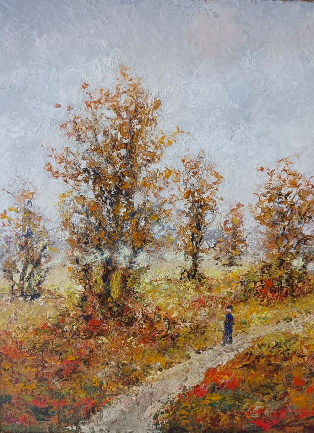 Tableau de Louis Peyrat - CHEMIN DANS LA LANDE Décoration