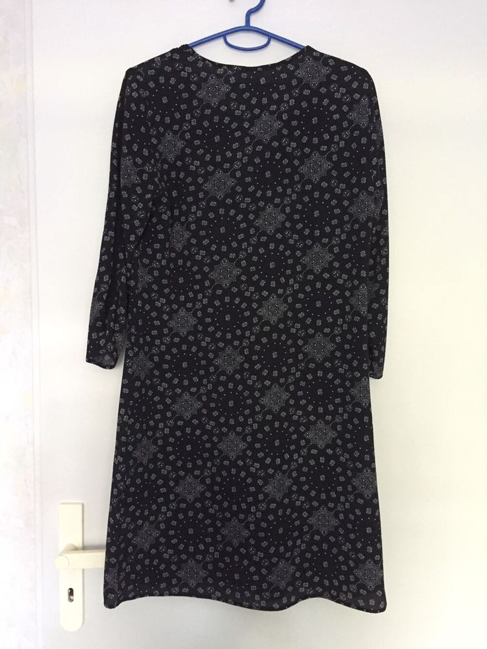 Robe tunique imprim&eacute; noir et blanc - T.36 Vtements