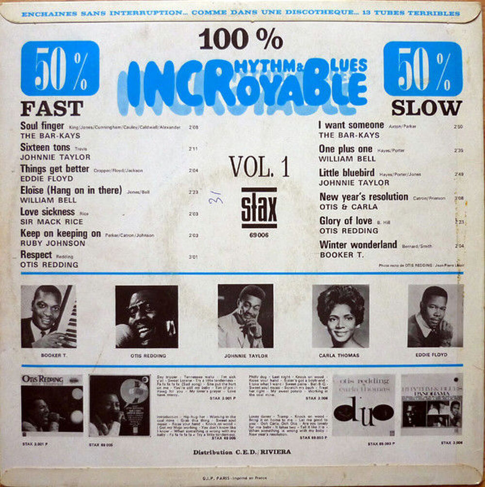 Incroyable Rhythm &amp; Blues ? Compilation rare VG+/ VG+ CD et vinyles