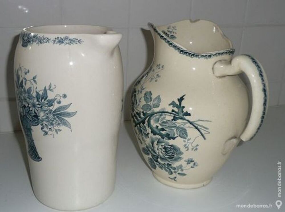 BROCS DE TOILETTE ANCIENS fa&iuml;ence Décoration
