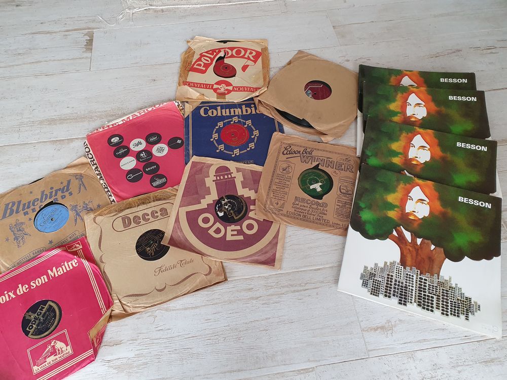 Disques anciens 78 tours CD et vinyles