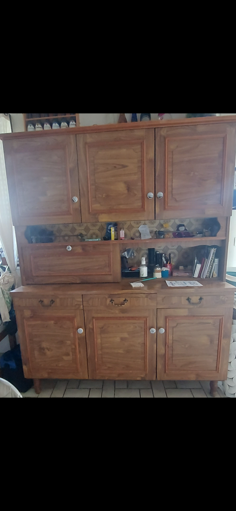 Buffet vaisselier en bois 100 Allonnes (28)